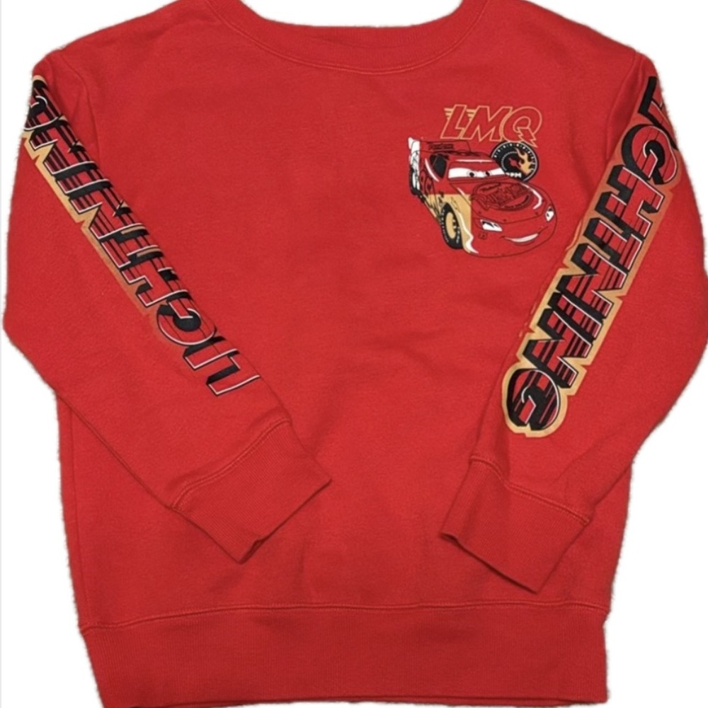 Lightning McQueen Sweatshirt Boys Size 6